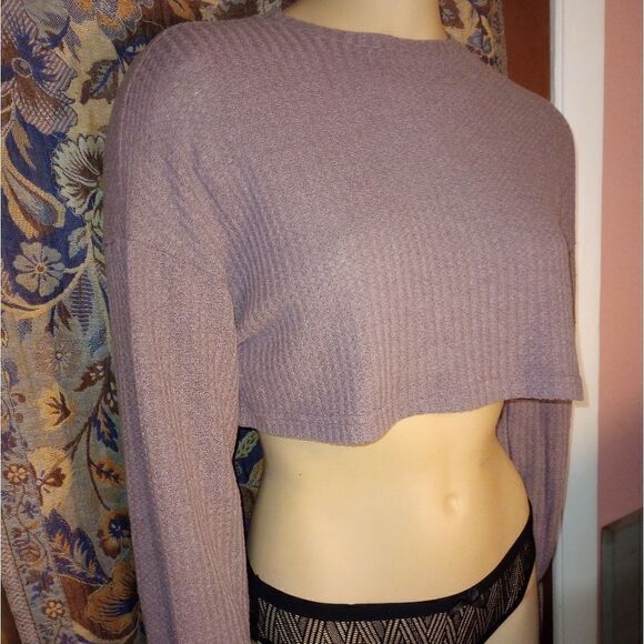 SHEIN long sleeve crop top NWOT, XS - Picture 1 of 6